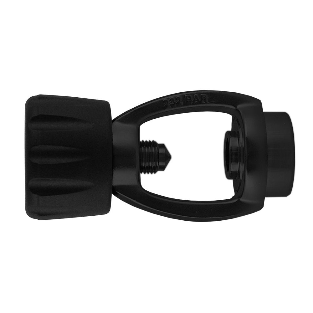 XS Scuba Standard Spin-On Yoke - Black for Scuba Regulator