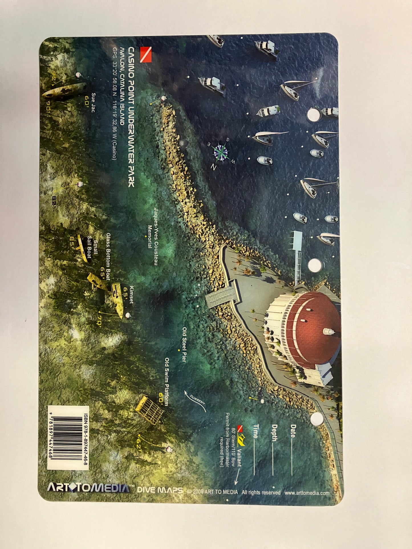 Trident Casino Point Wreck Map Card