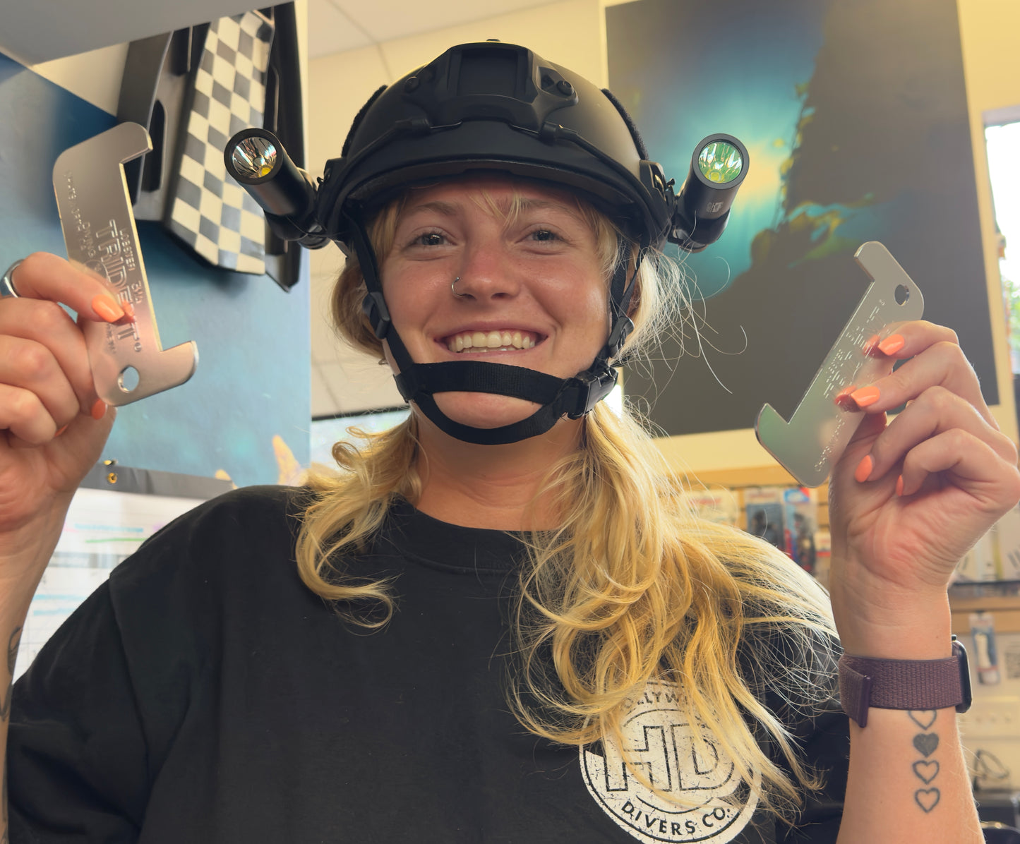 BigBlue Diving Helmet, Two Mounts