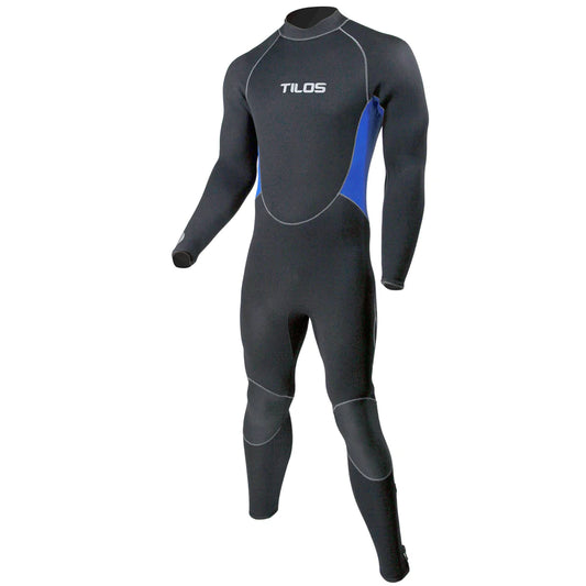 Tilos, 7/5mm Semi-Dry Seal Suit, Black/Blue