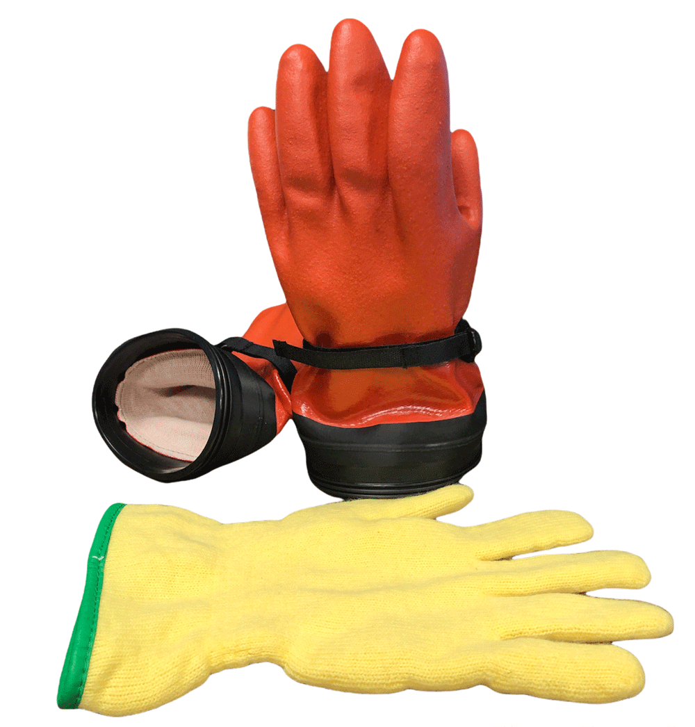 DUI Dry ZipGloves Max Dex (Orange) & Liners