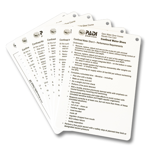 Padi Slate cards Hollywood Divers Padi Slate cards Hollywood Divers