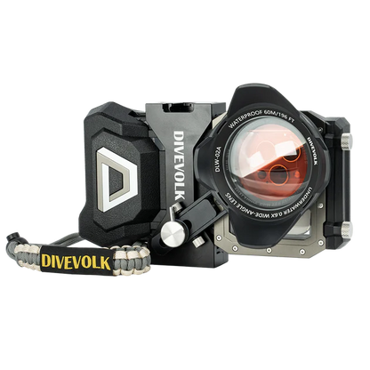 Divevolk Smart Phone Underwater Housing Package with external lens