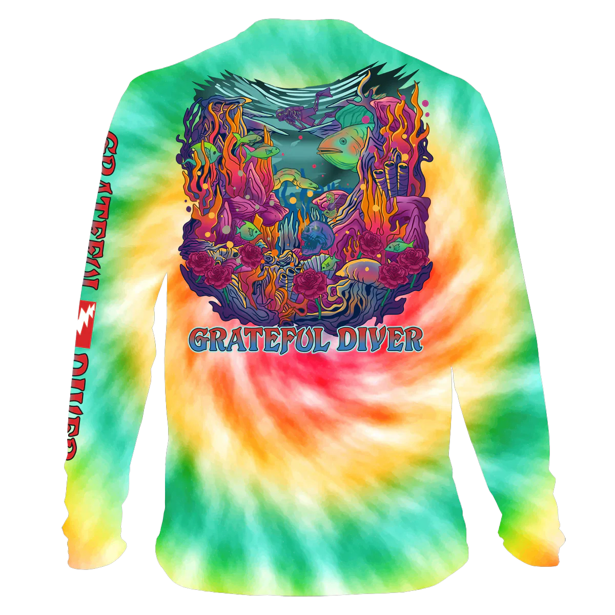 Grateful dead sun shirt with hood 50/UV Protection