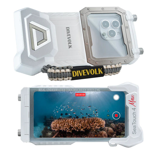 DiveVolk SeaTouch 4 Max Underwater Smarphone Housing - White