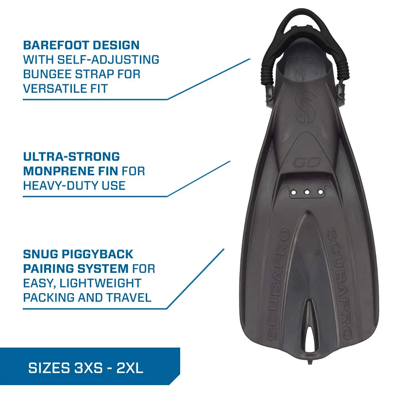 ScubaPro GO Travel Snorkel Fins