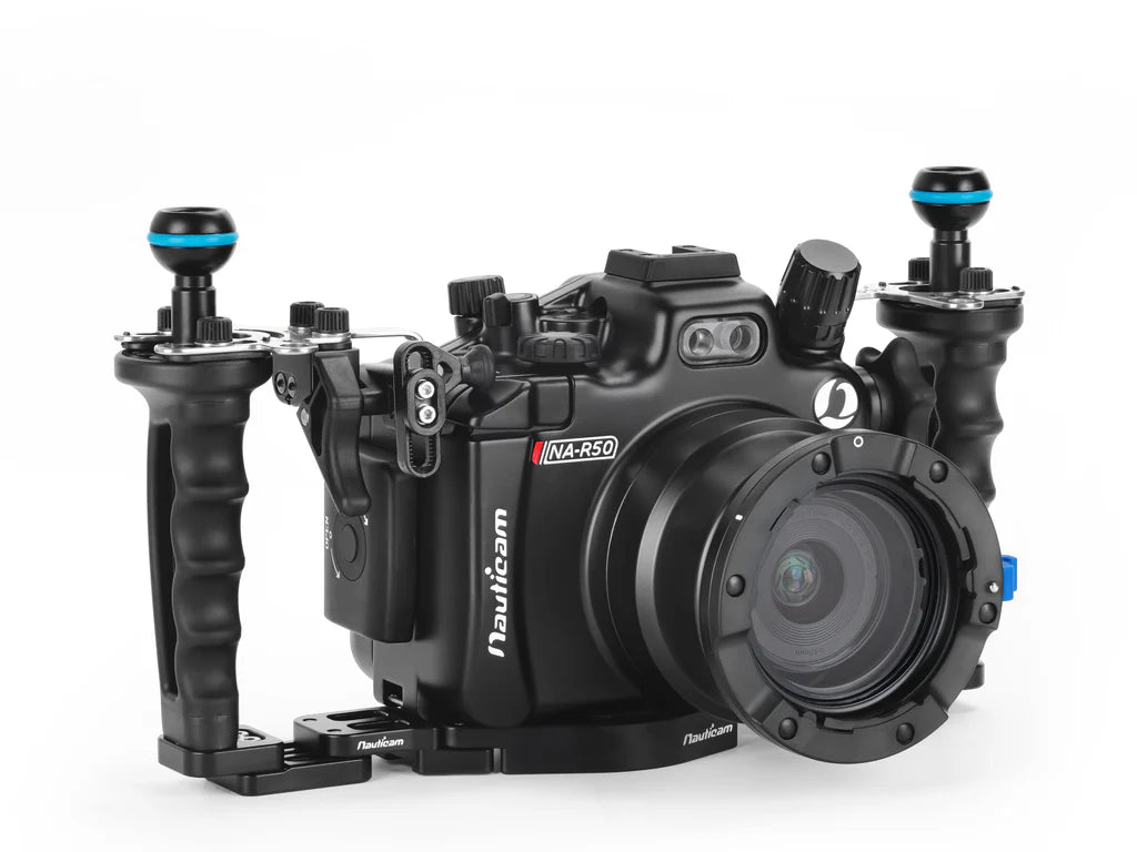 Nauticam NA-R50 Housing Pro Package (inc. flexitray, right handle, two mounting balls, M16 vacuum valve, shutter extension)