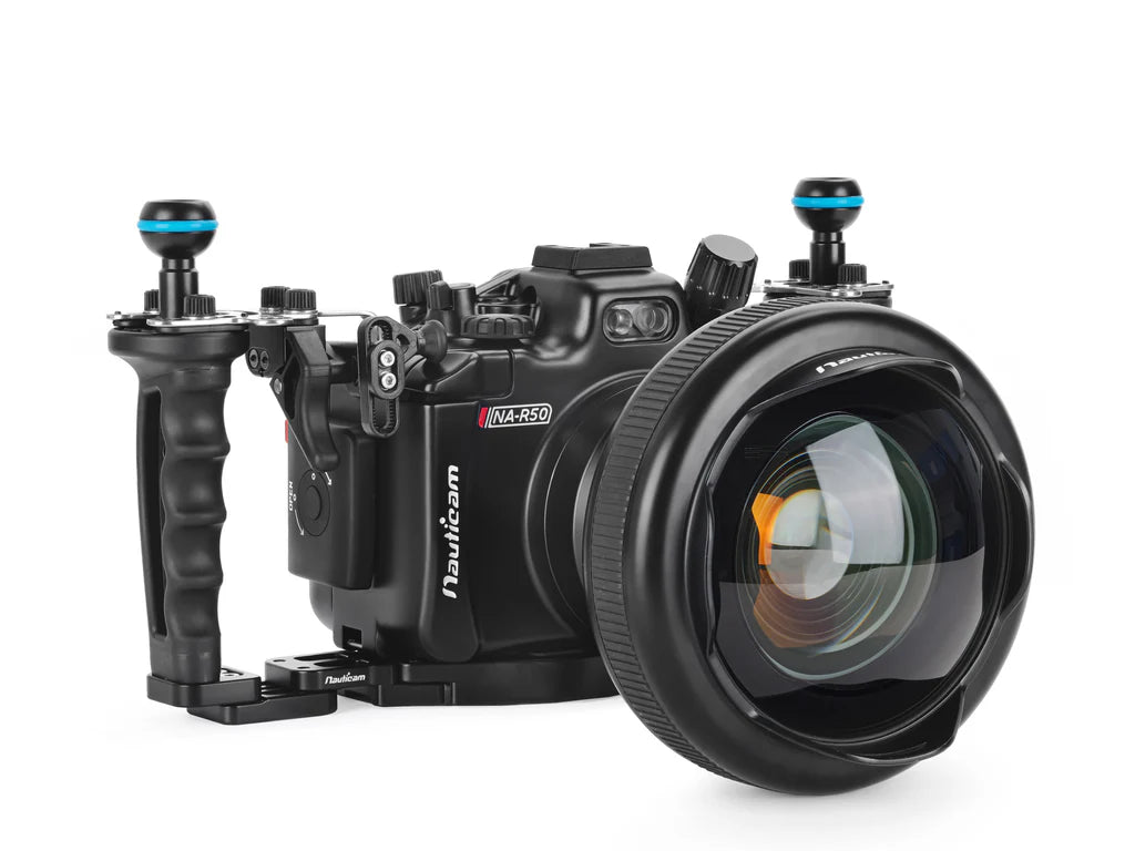 Nauticam NA-R50 Housing Pro Package (inc. flexitray, right handle, two mounting balls, M16 vacuum valve, shutter extension)