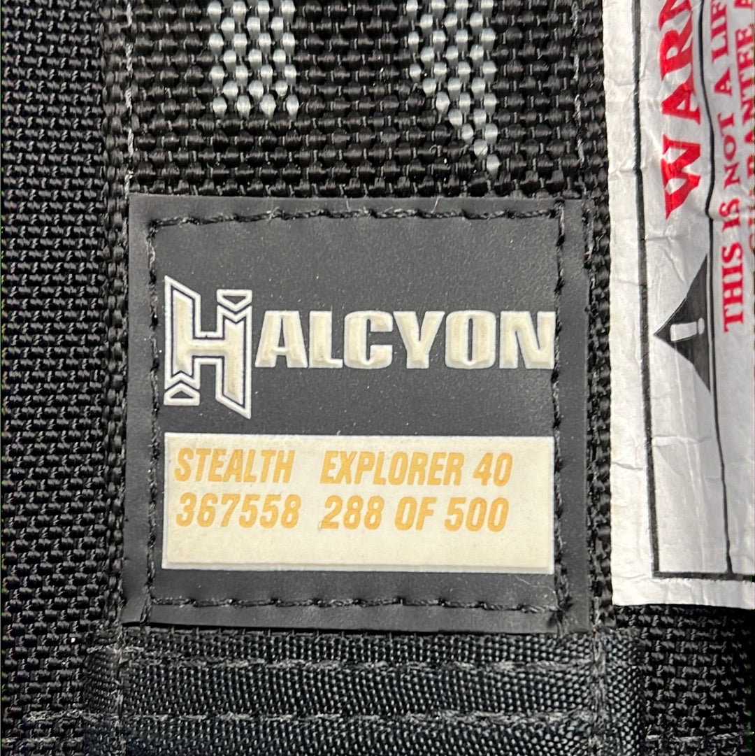 Halcyon Diving Stealth Explorer Wing,Black Out DIR Collectors Edition