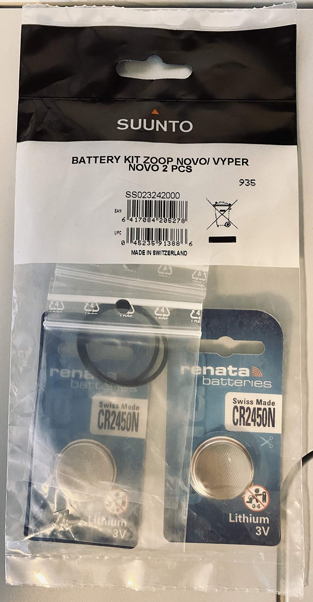 Suunto BATTERY KIT ZOOP NOVO/ VYPER NOVO 2 PCS
