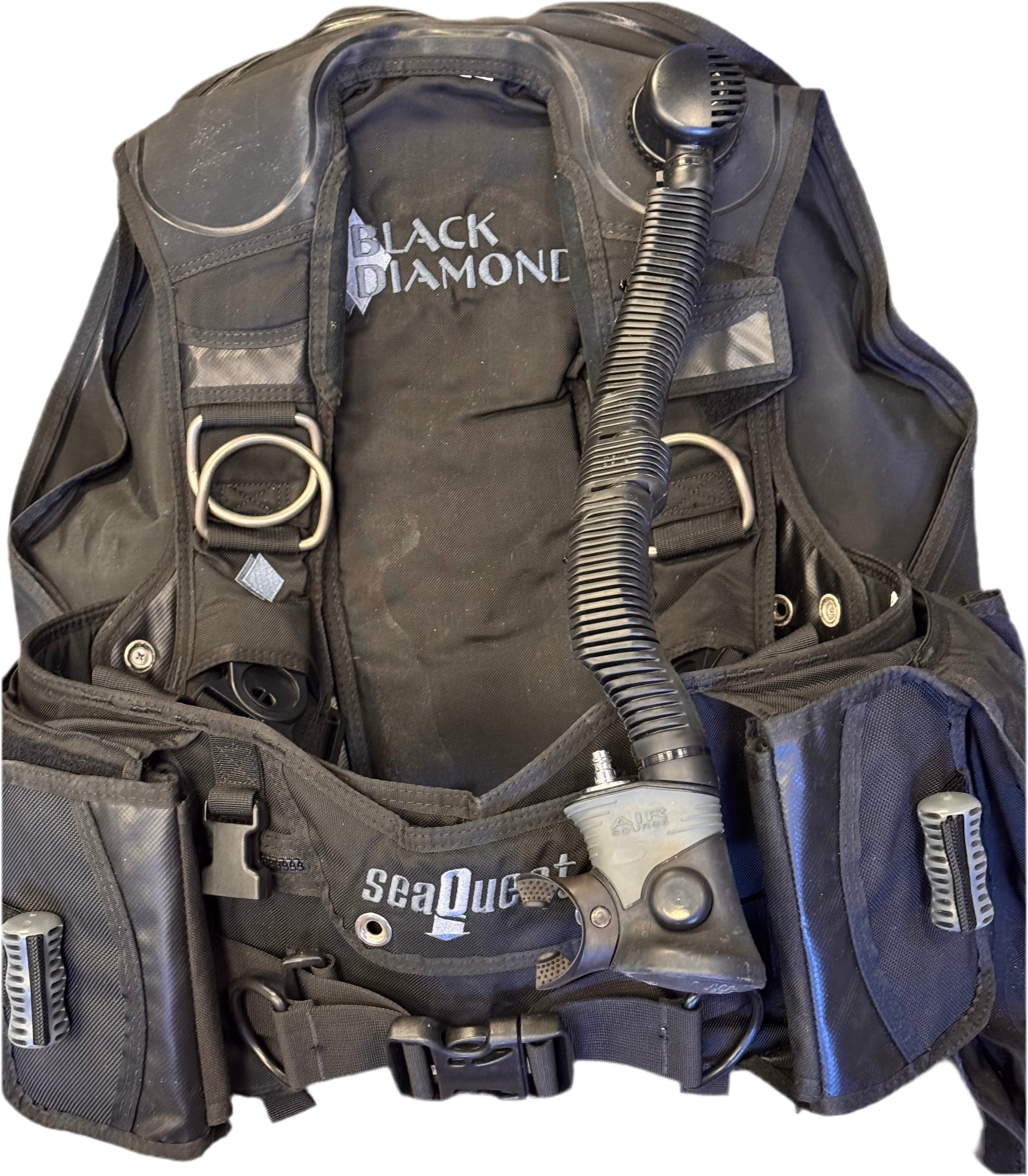 Used As is Black Diamond Back Inflation Buoyancy Compensator