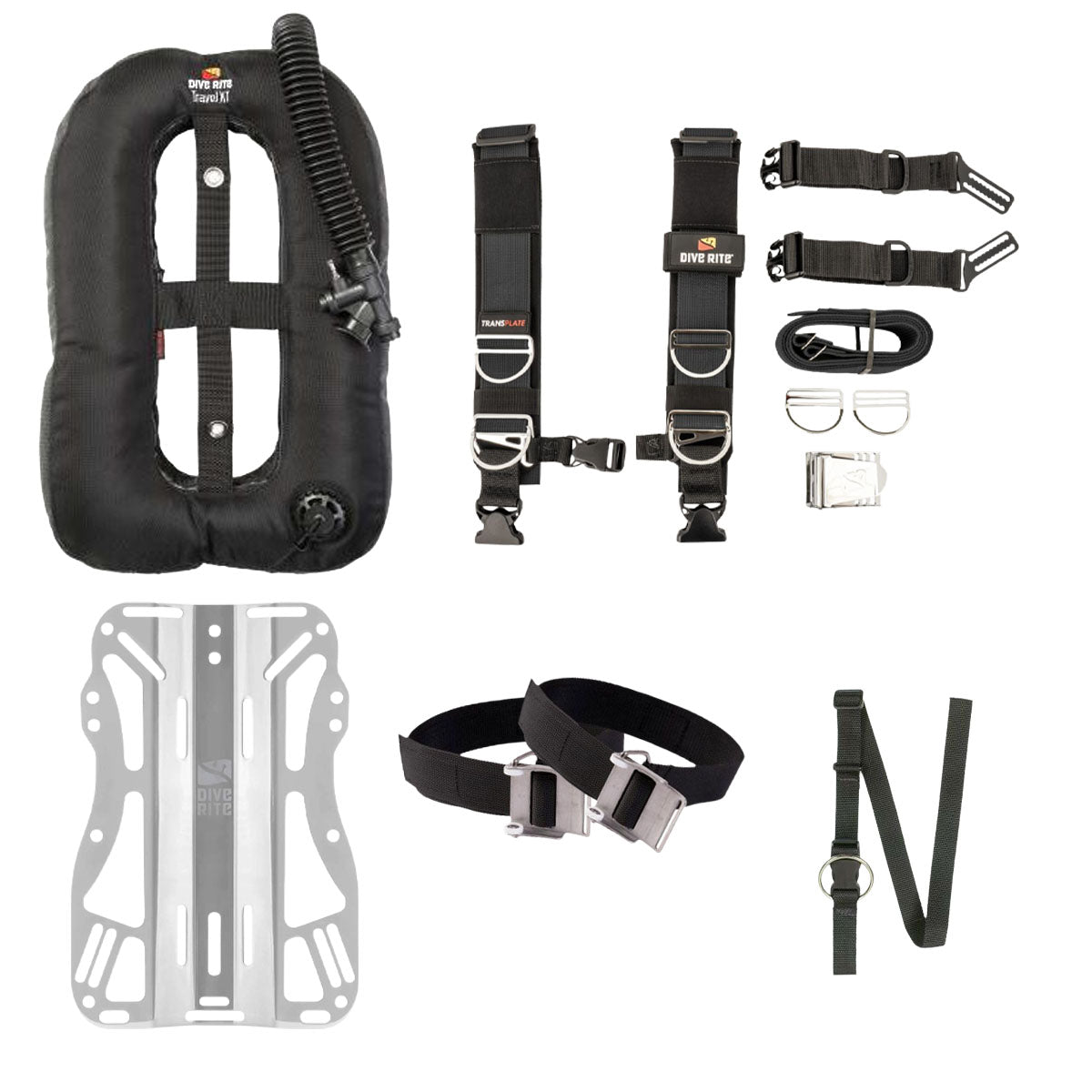 Dive Rite Transplate with Travel Wing Package