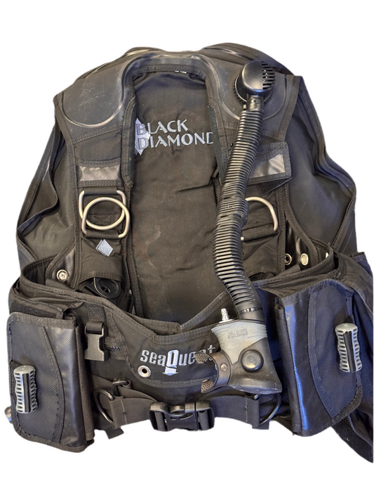 Used As is Black Diamond Back Inflation Buoyancy Compensator