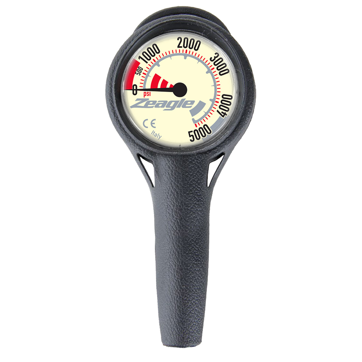 Zeagle Single Gauge - 11” hose w/ Black Hose
