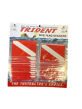 Trident STICKER BOARD WITH STANDARD 48 DIVE FLAG STICKERS