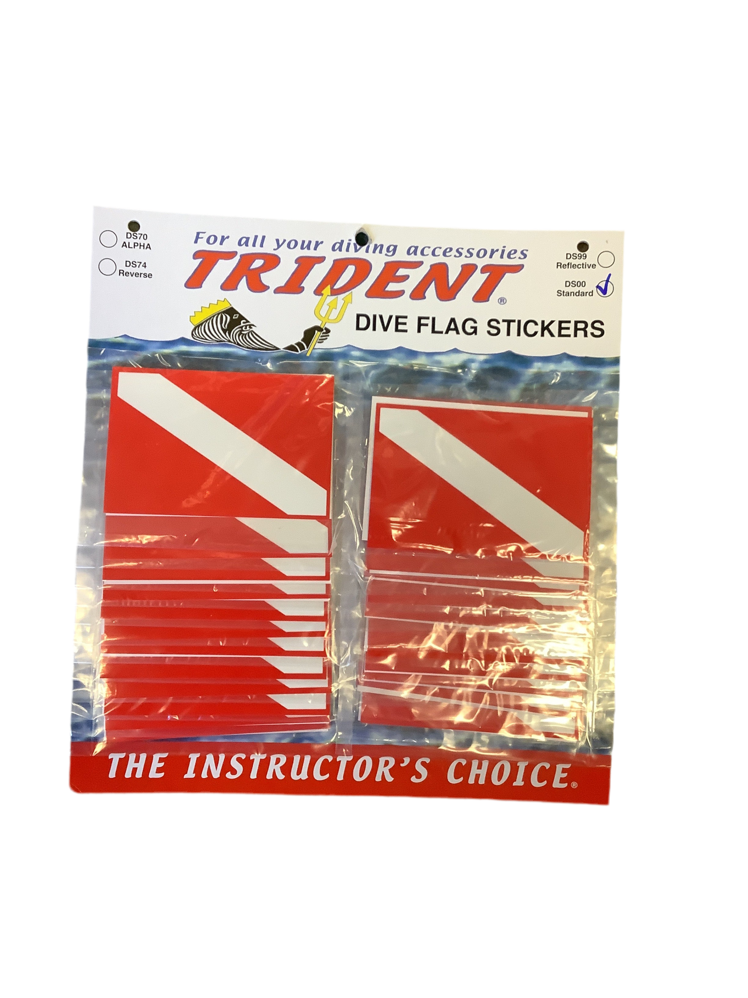 Trident STICKER BOARD WITH STANDARD 48 DIVE FLAG STICKERS