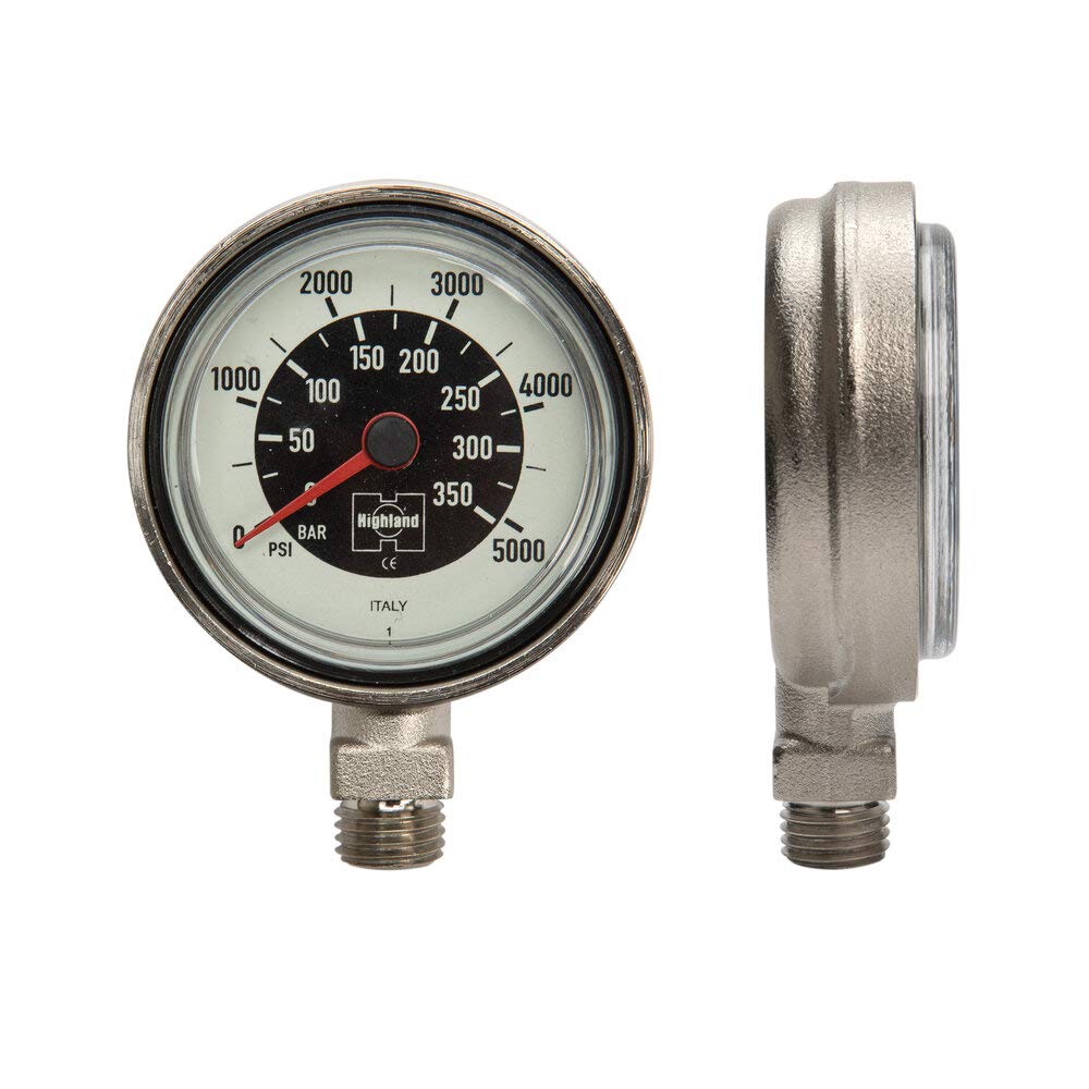 XS Scuba Thin Line SPG, Dual Scale Pressure Gauge