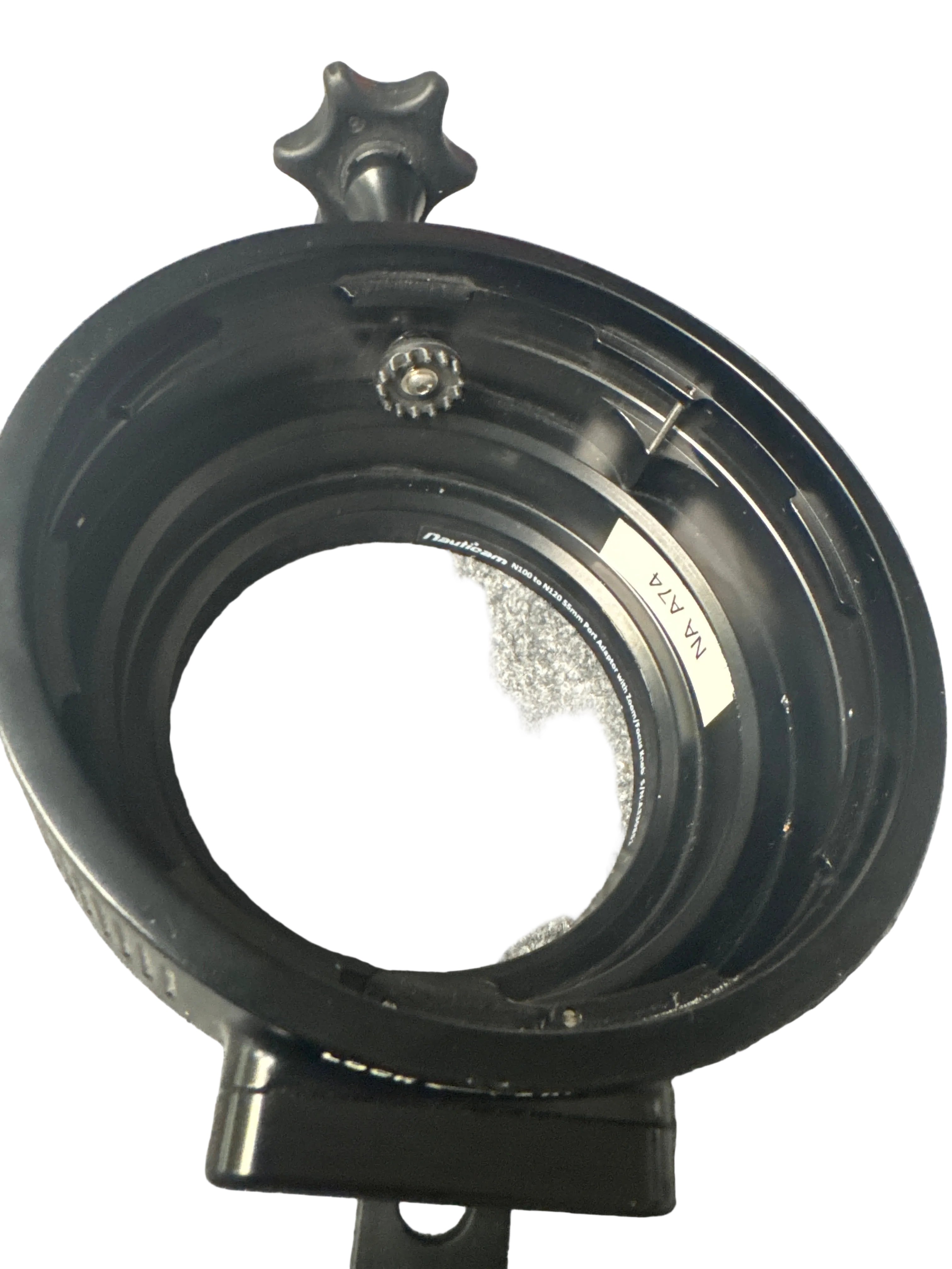 Used Nauticam N100 to N120 55mm port adaptor with Zoom/Focus Knob for Underwater Housing