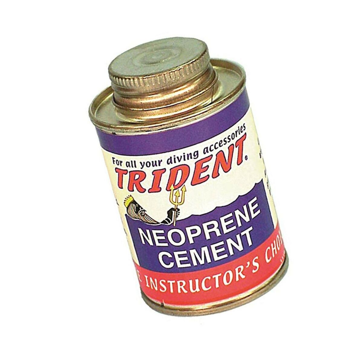 Trident BLACK NEOPRENE CEMENT 4 OUNCE CAN OF BLACK