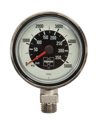 XS Scuba Highland 2.0" Pressure Gauge (Dual)