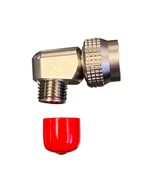 Aga Mask 90 Degree Hose to Mask Threaded Adapter - by OmniSwivel
