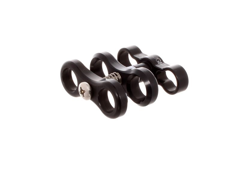Ultralight AC-CSF standard ball clamp with 1/4" course-thread knob for underwater camera systems and cinema rigs