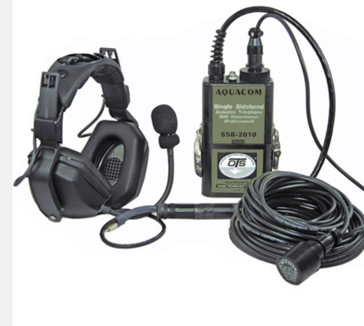HD OTS-Aquacom-5-Watt-Surface-Communication-Headset-Mic-Transducer-Cable-Rental