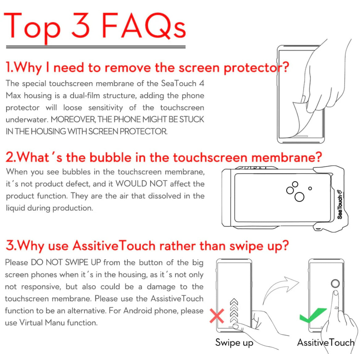 DiveVolk SeaTouch 4 Platinum Max Underwater Smartphone Housing - Aluminium