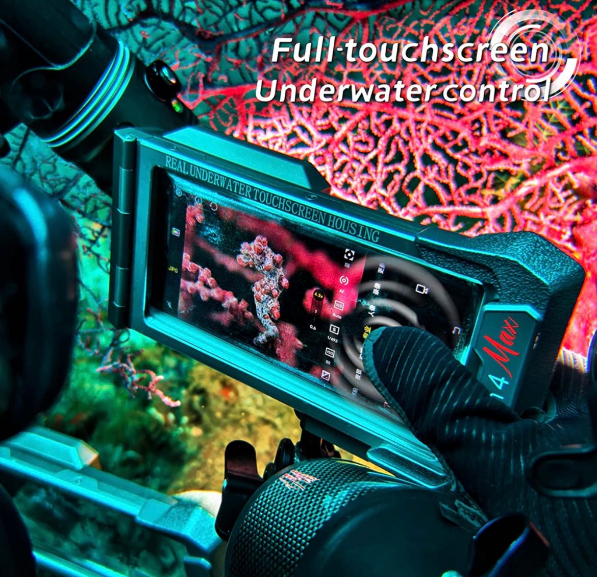 DiveVolk SeaTouch 4 Platinum Max Underwater Smartphone Housing - Aluminium