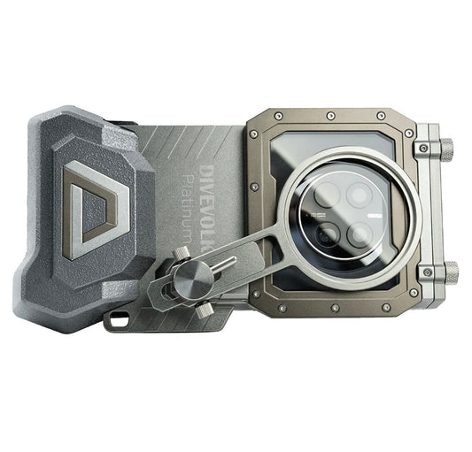 DiveVolk SeaTouch 4 Platinum Max Underwater Smartphone Housing - Aluminium