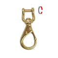 XS Scuba 3.4" Brass Shackle Snap Hook