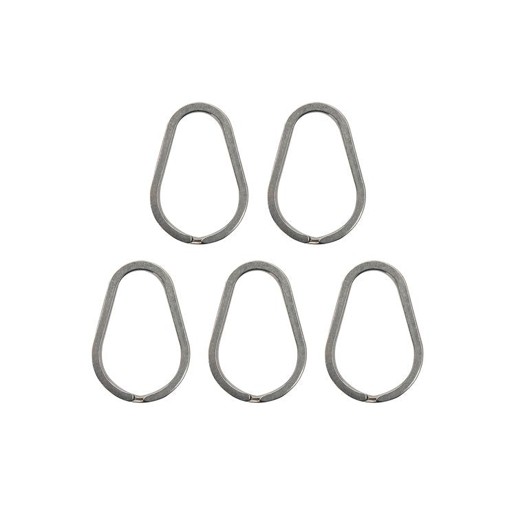 XS Scuba Tear Drop Split Ring - 5 pack
