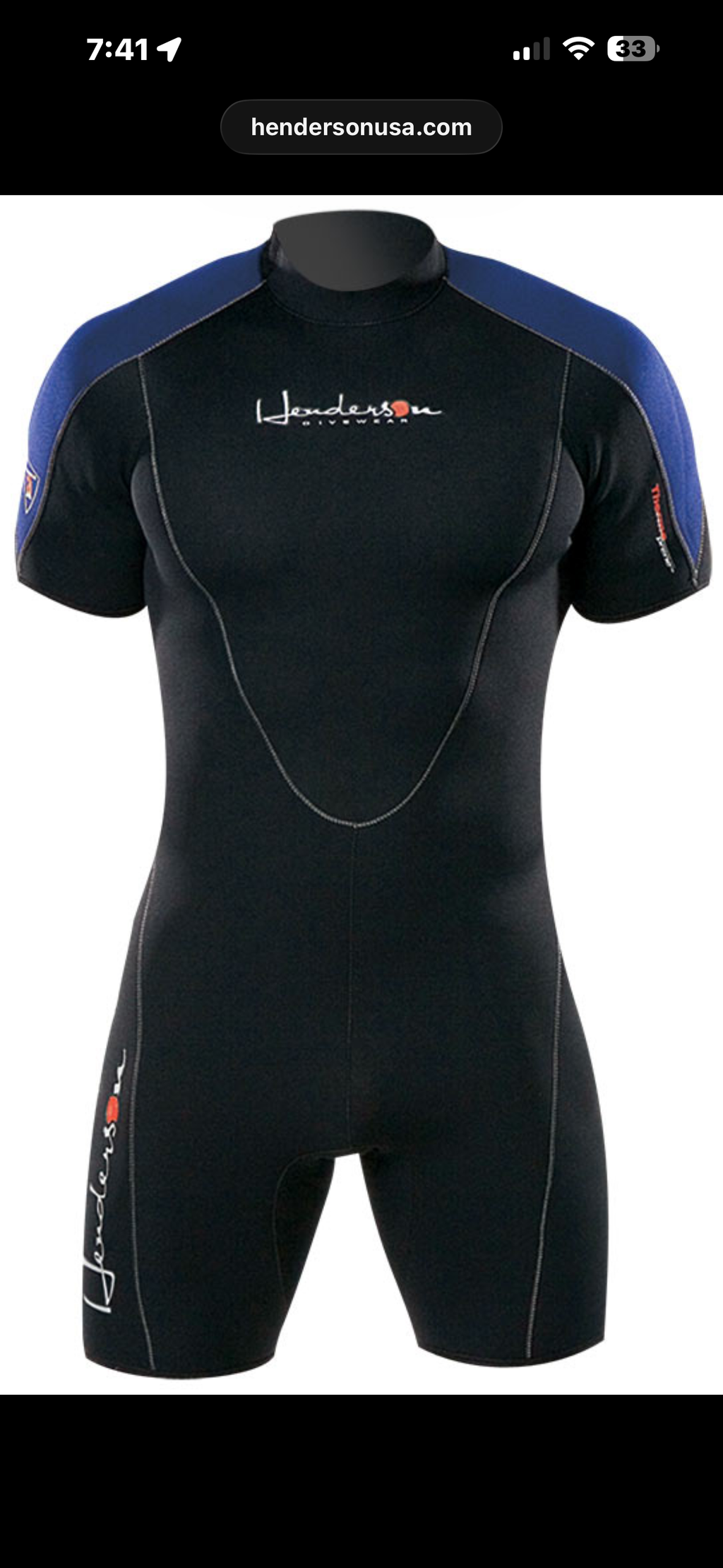 Henderson Wetsuits 3MM THERMOPRENE PRO SHORTY(2026) Mens or Ladies