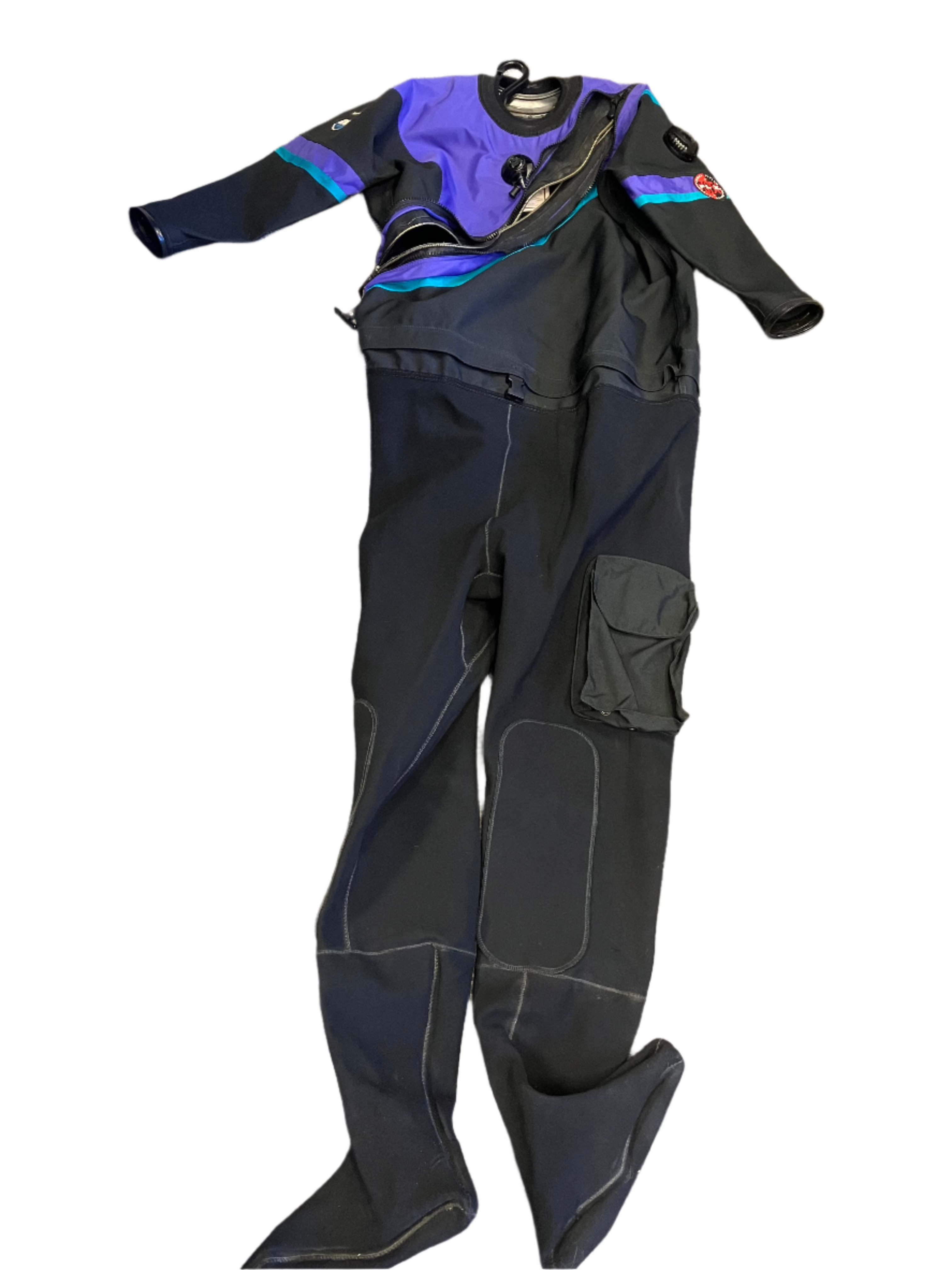 Used As IS drysuit DUI FLX 50 / 50 Front Zip Ladies Drysuit - for SCUBA
