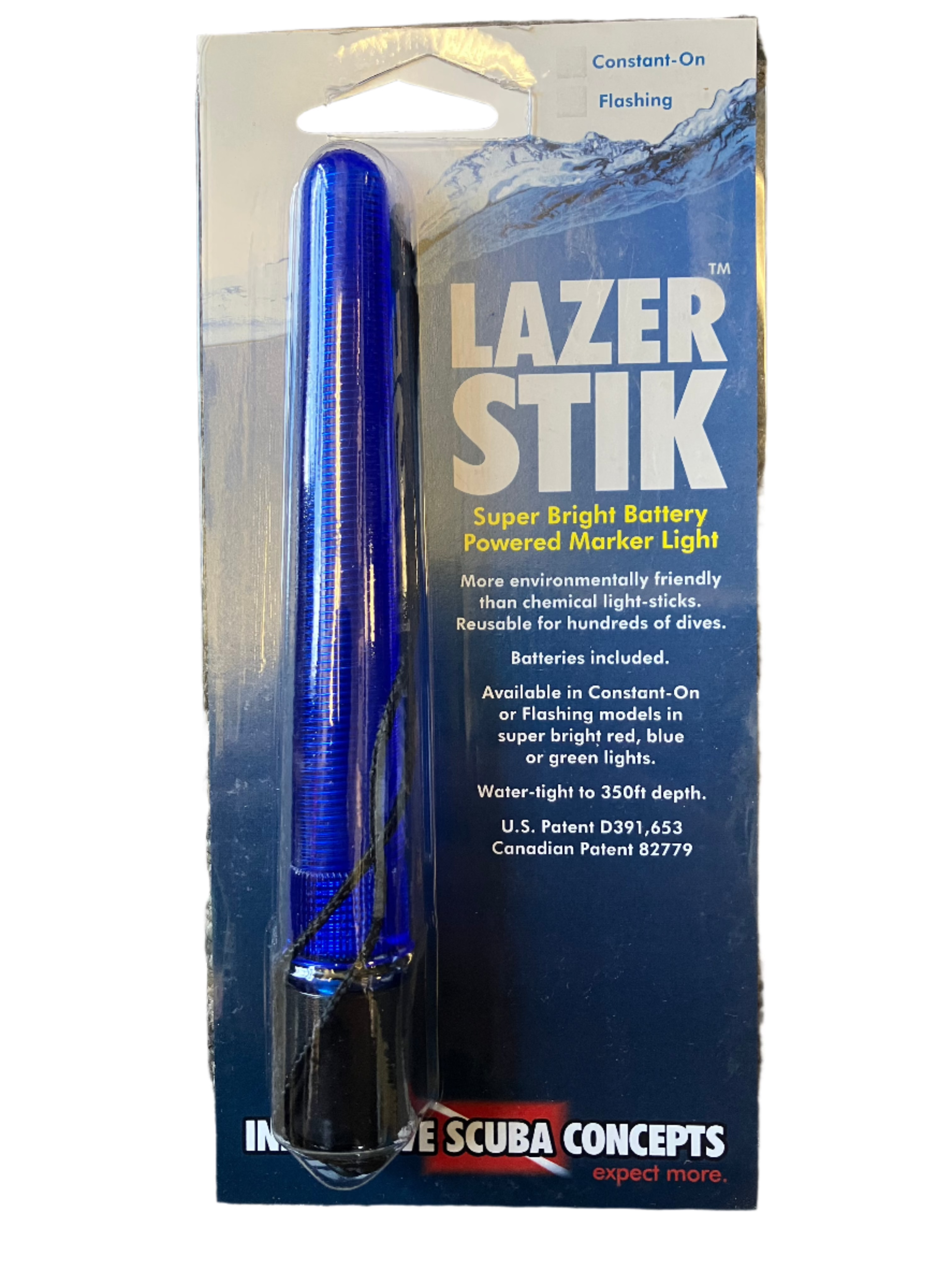 Super Bright Lazer Stik - Flashing - Blue