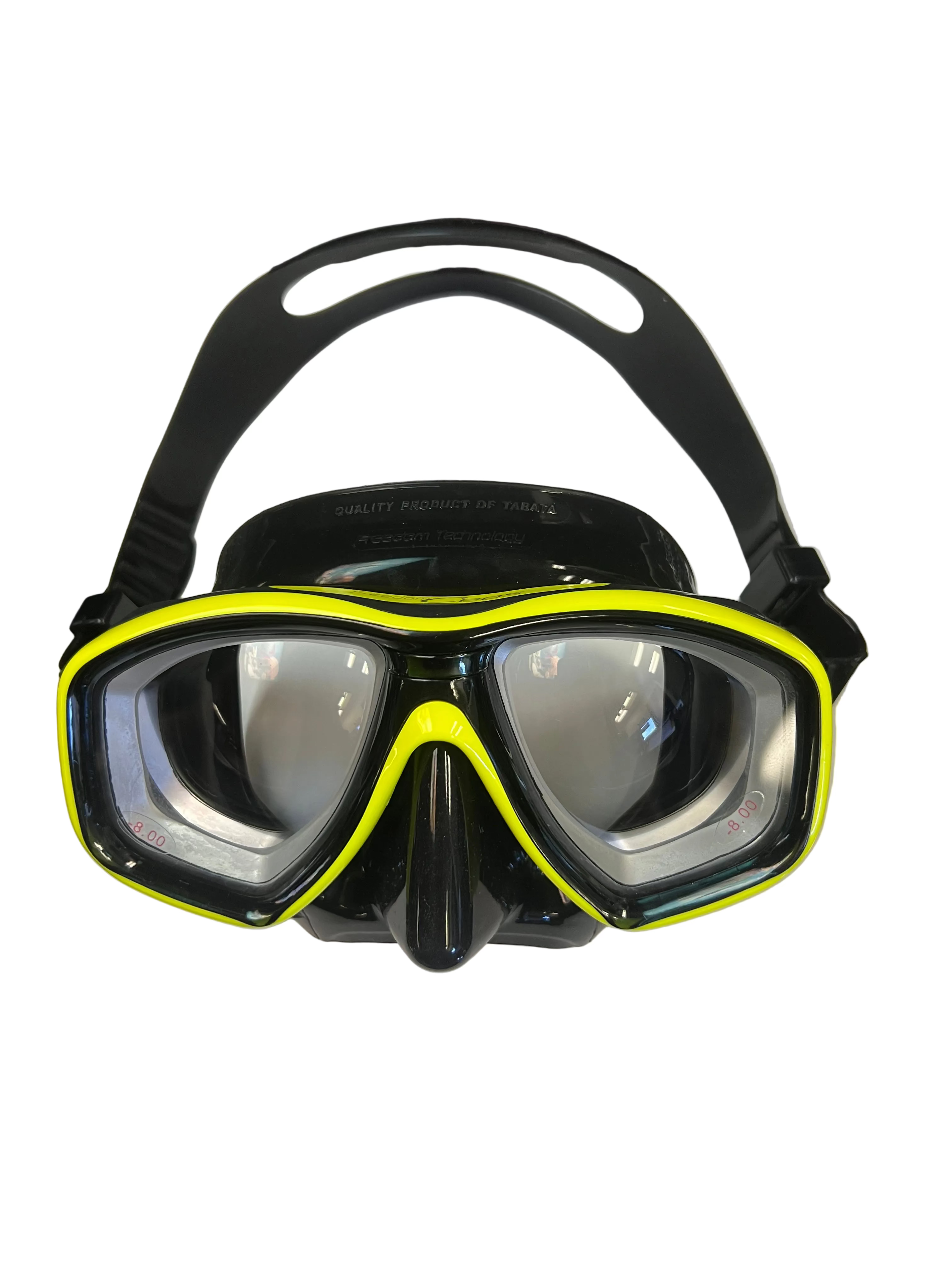 Tusa Ceos -8.00 Prescription Snorkel - Dive Mask (Full Lens)