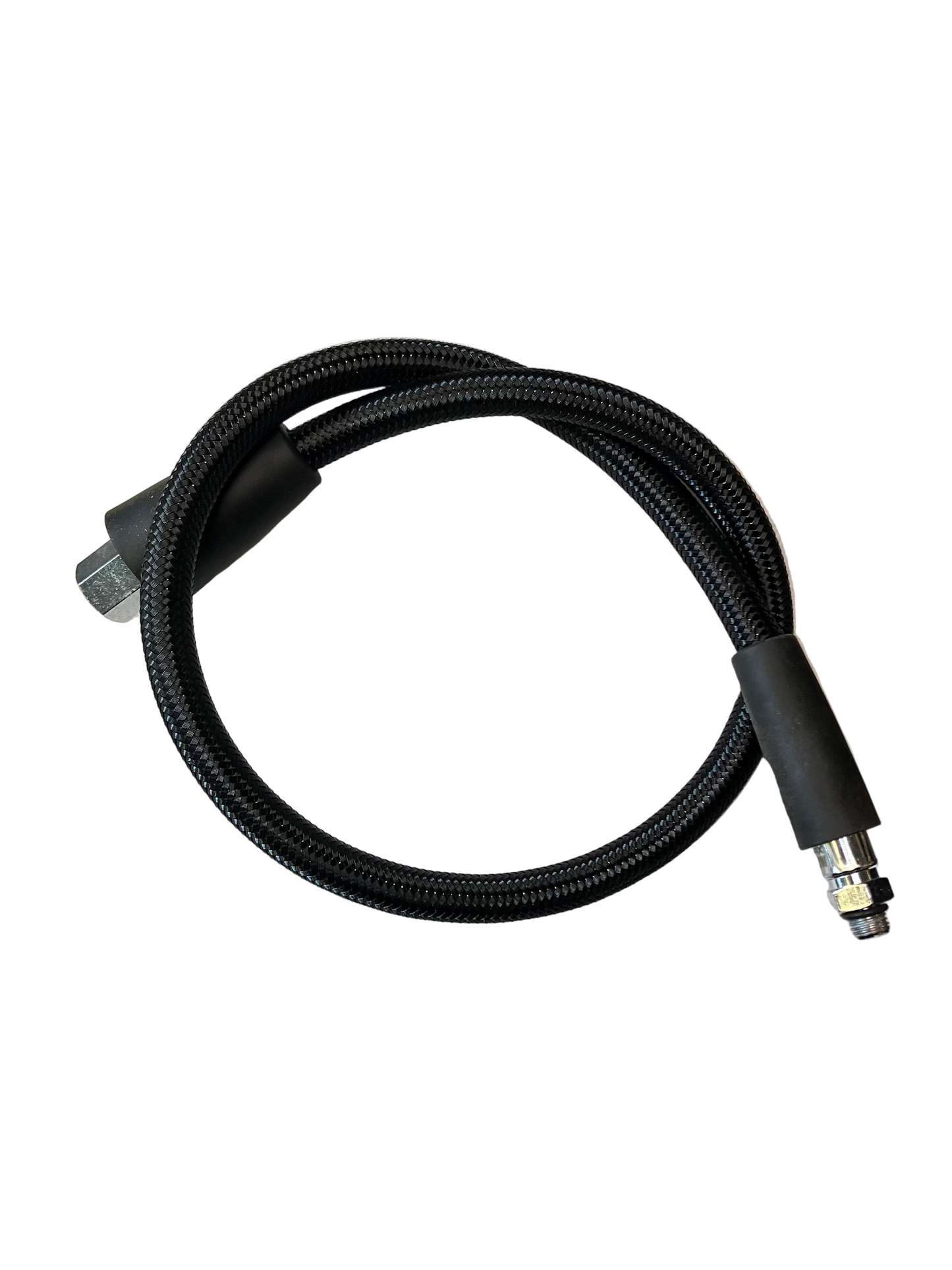Zeagle 30” black braided regulator hose, 3/8" fitting (standard on Flathead and Onyx)