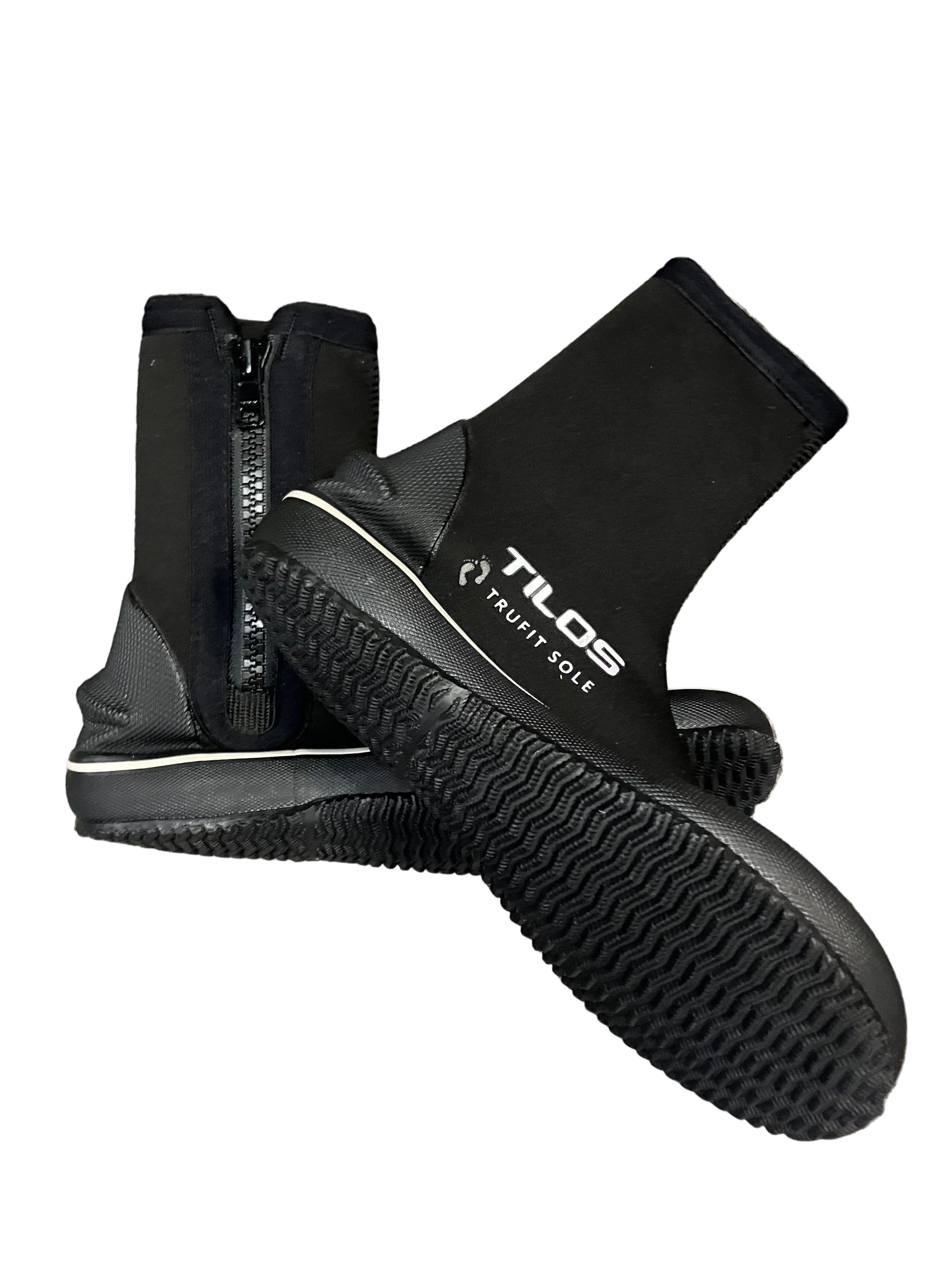 Tilos Trufit Tall Zip Boot Titanium Hydro+ 5MM 8" Extended Height