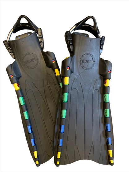 Used Truefin scuba diving snorkeling fins