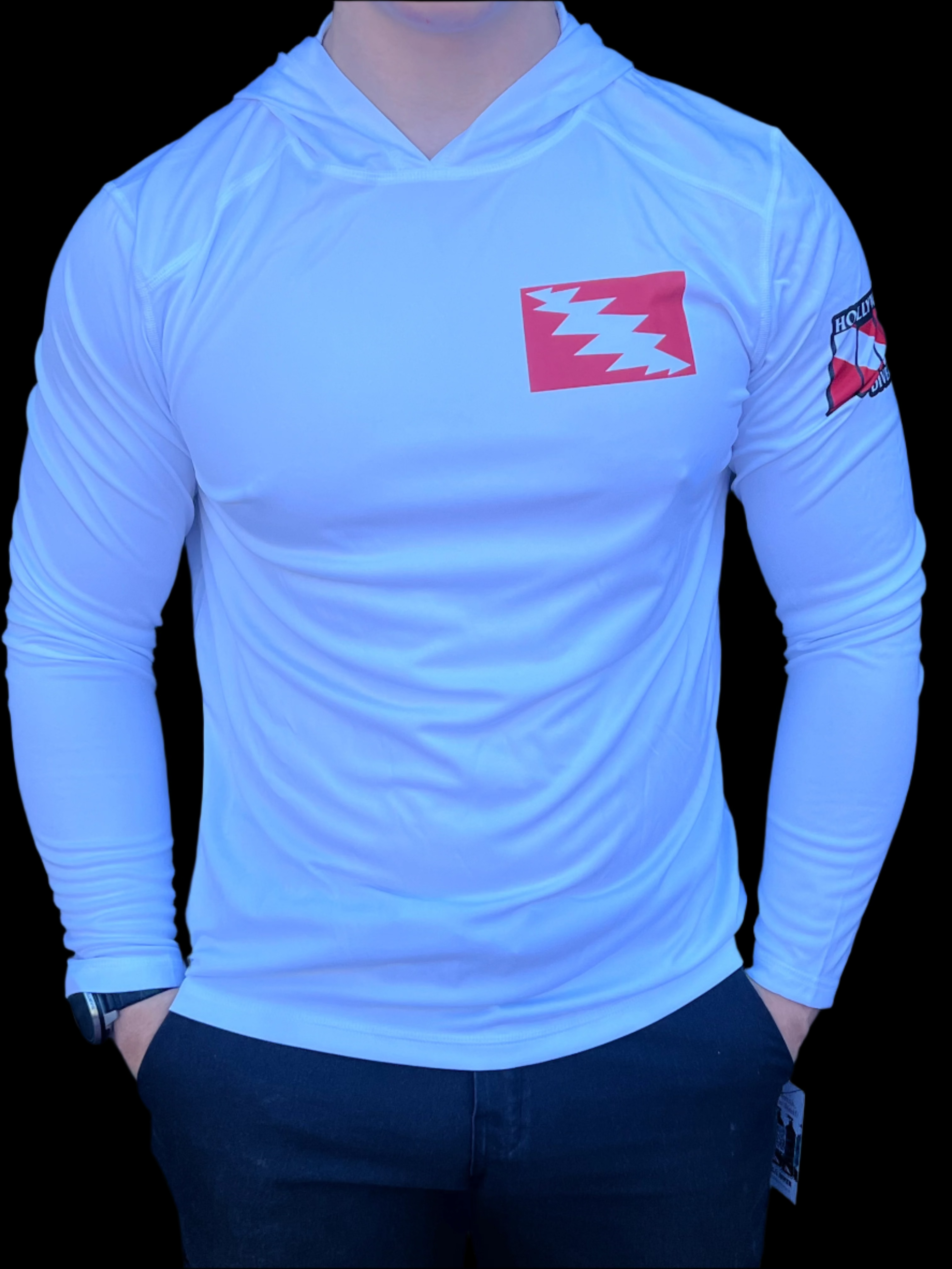 Grateful Diver and Hollywood Divers Hooded Rashguard Sale Price