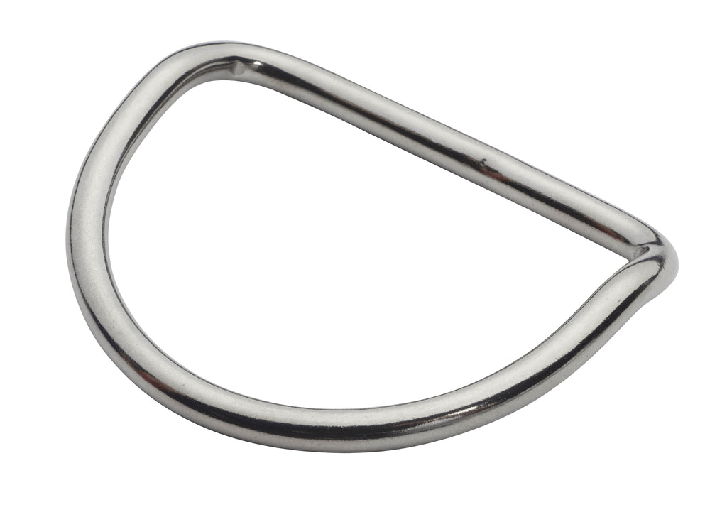 OMS D-ring 2" (5 cm) Stainless Steel, ~ 45° Bend