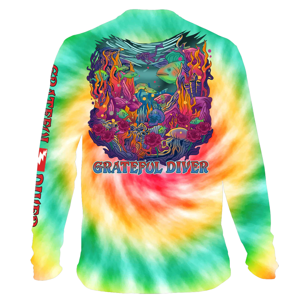 Grateful Diver and Hollywood Divers Hooded Rashguard Sale Price
