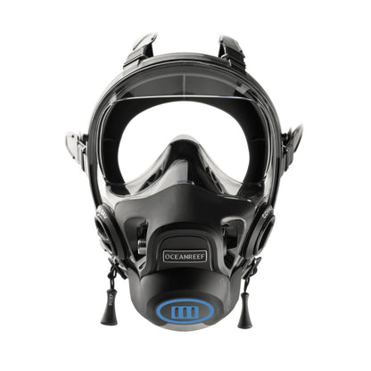 Rental Ocean Reef Tactical Black Full Face Mask with Second Stage regulator Neptune III - Per Day