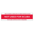XS Scuba Not For Scuba Sticker