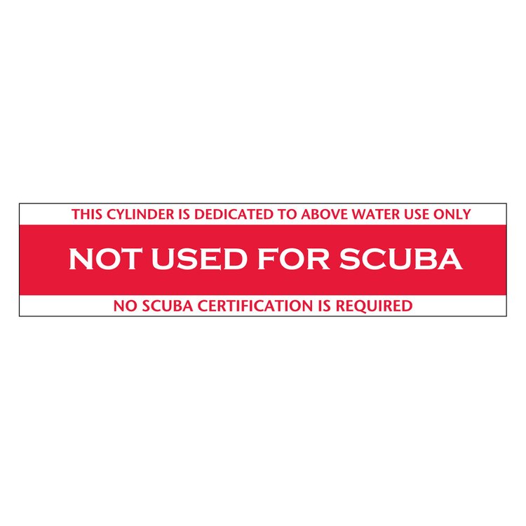 XS Scuba Not For Scuba Sticker