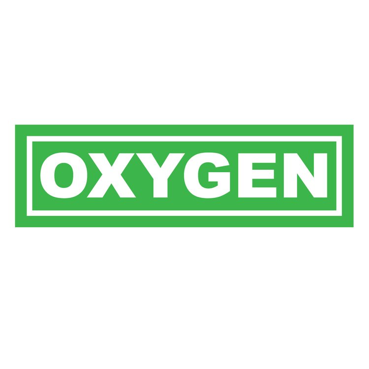 XS Scuba Oxygen Sticker