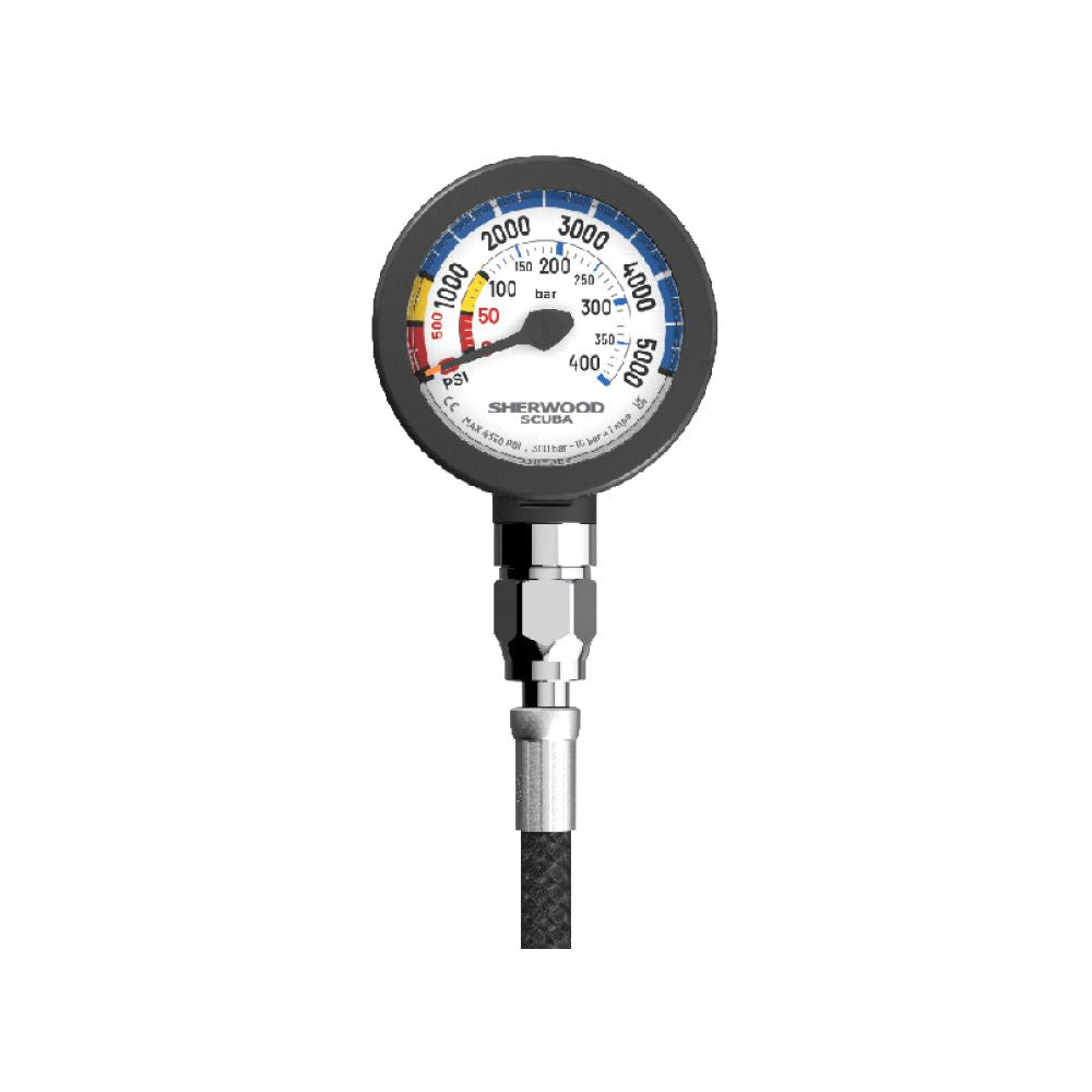 Sherwood Pressure Gauge and Flex Hose No Boot