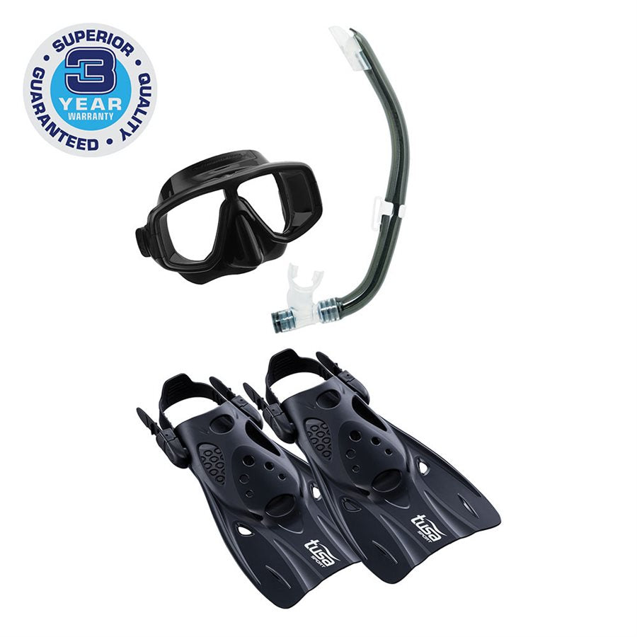 TUSA SPORT Platina Hyperdry Adult Travel Snorkel Set