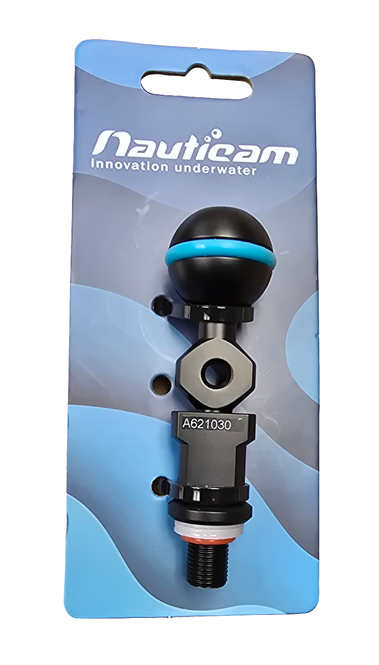 Nauticam M10 Strobe Mounting Ball ~for Housing and With Hole for Using with Lanyard