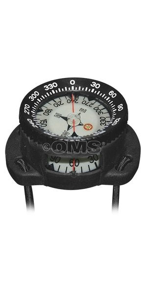 OMS Compass with Wrist Gauge Mount (w/ Bungee)